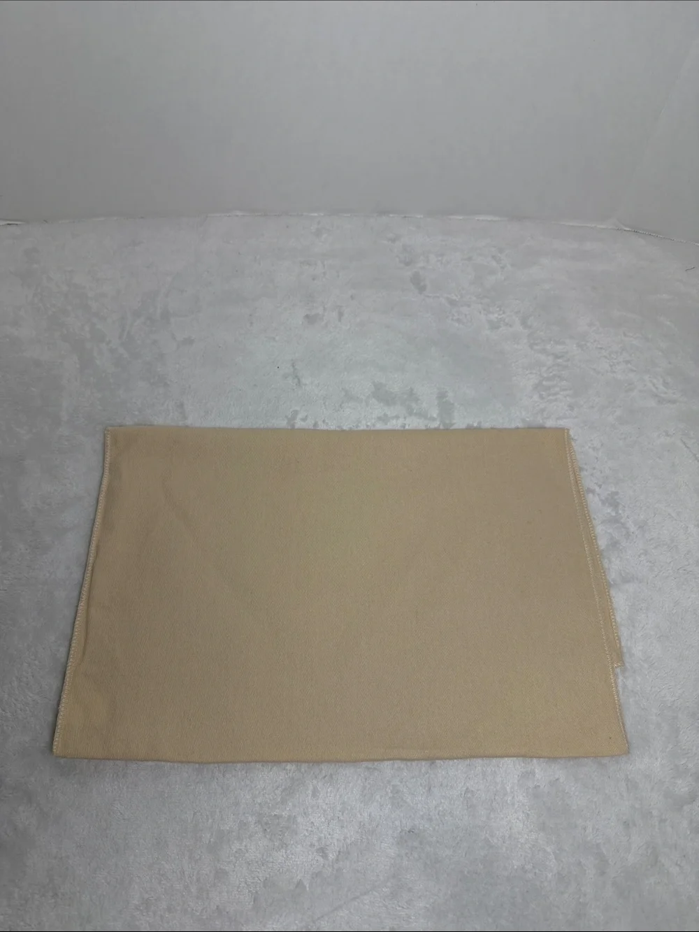 Louis Vuitton Beige Fabric Protective Pouch with Black Logo